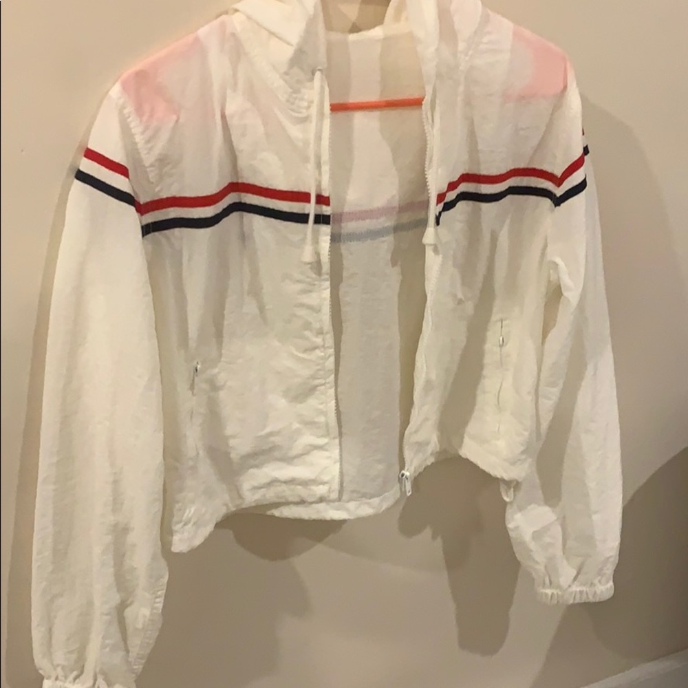 Brandy Melville White Windbreaker
